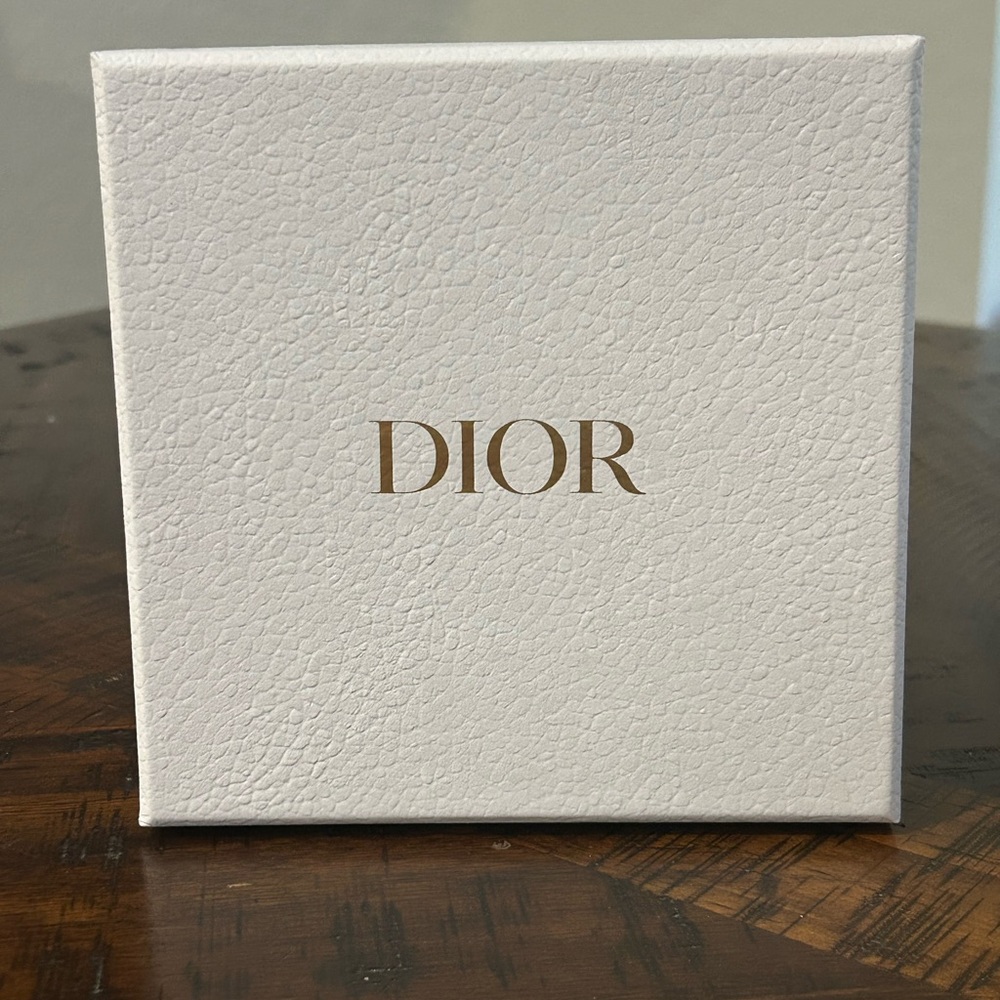Dior Embossed Black Leather Card Holder - Picture 12 of 13